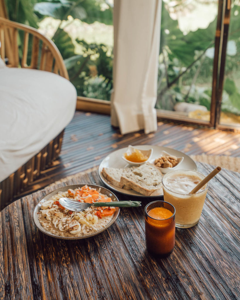 Breakfast at hideout Bali