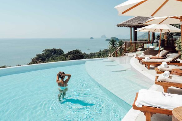 Hotel pool Six Senses Yao Noi Thailand