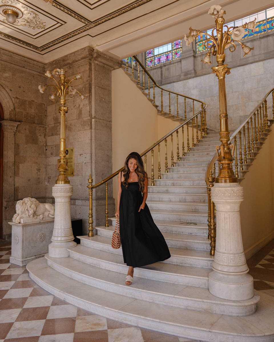 grand stairs in Chapultepec castle 