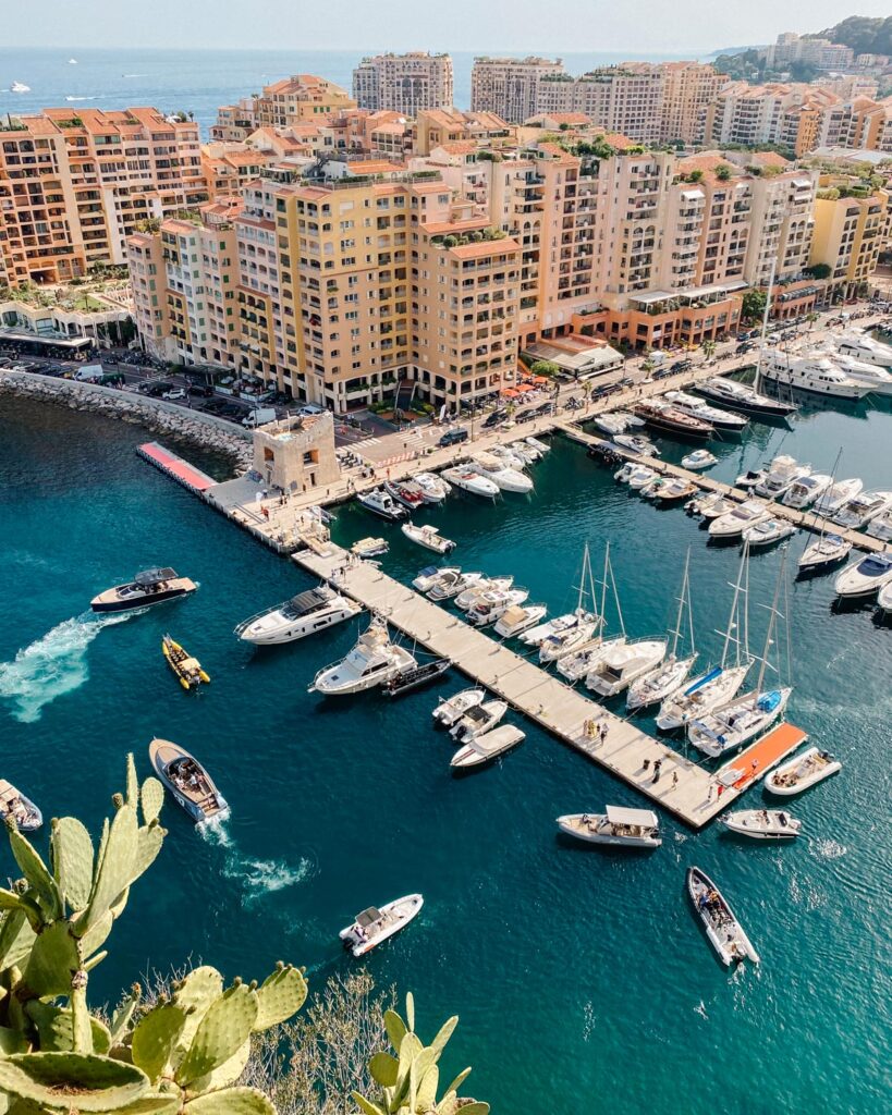 view over Monaco harbour 