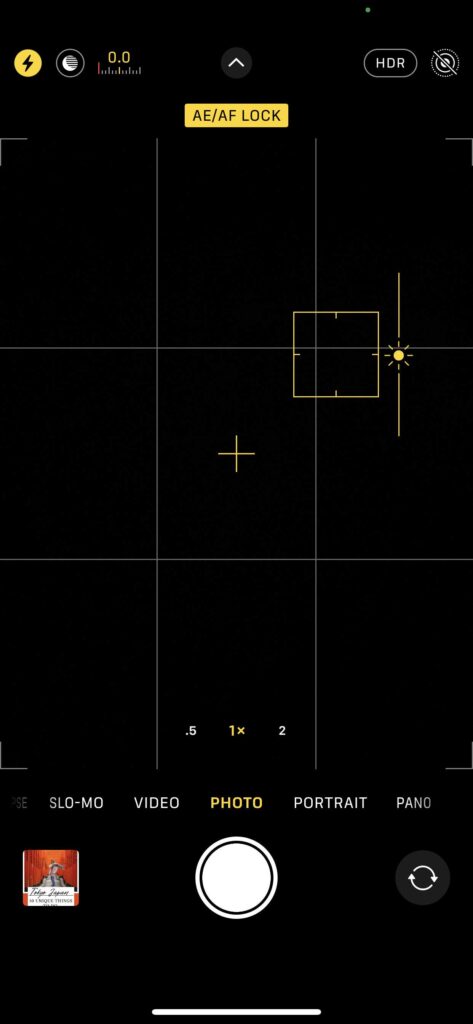 how to lock and adjust the exposure on iphone