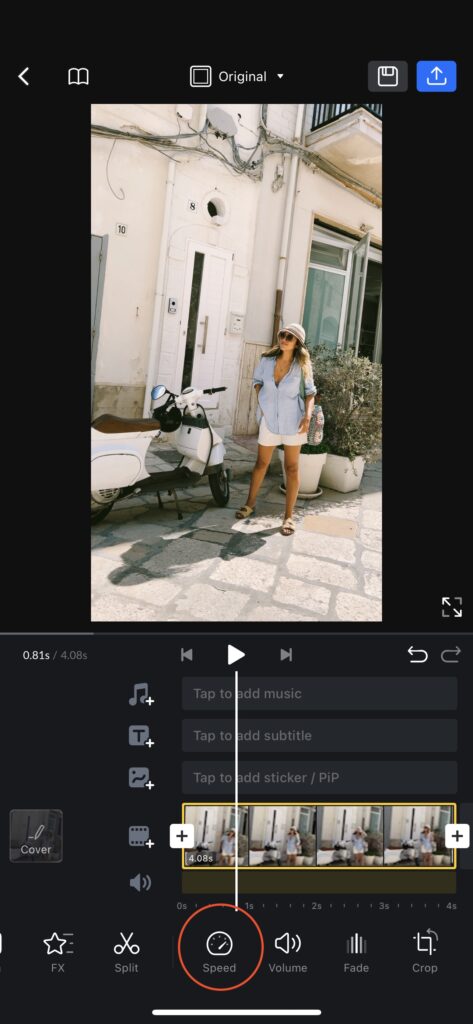 Editing with LUTs on iPhone with VN Video Editor app 