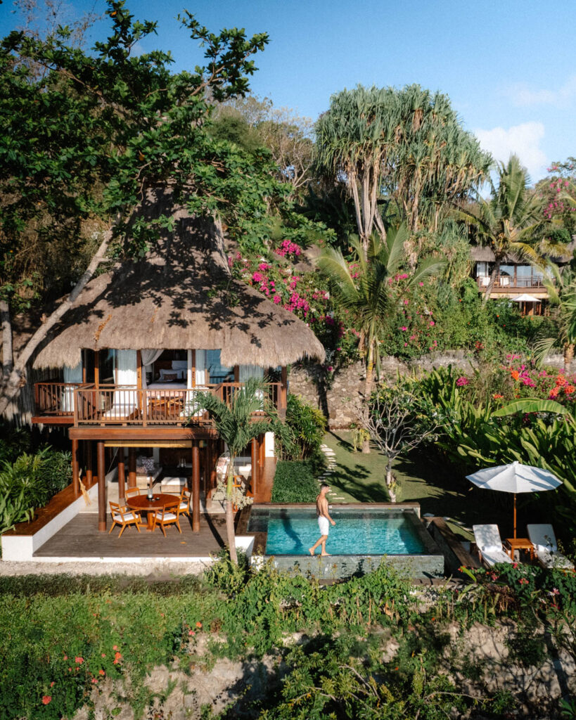 Pool villa at NIHI resort in Sumba Indonesia
