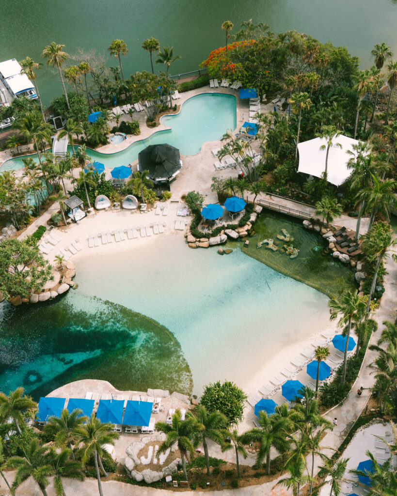 Lagoon Pool at Marriot Resort Gold Coast
