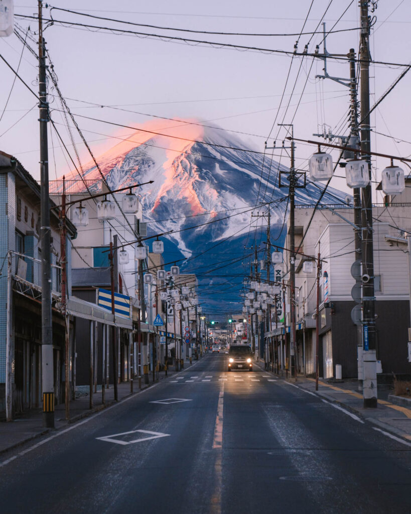Honcho Street, Fujiyoshida, Mt Fuji street view