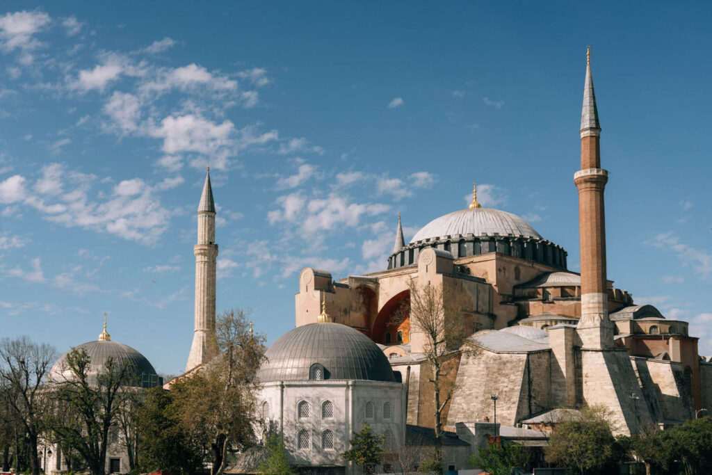 exterior of Hagia Sophia sultanahmet