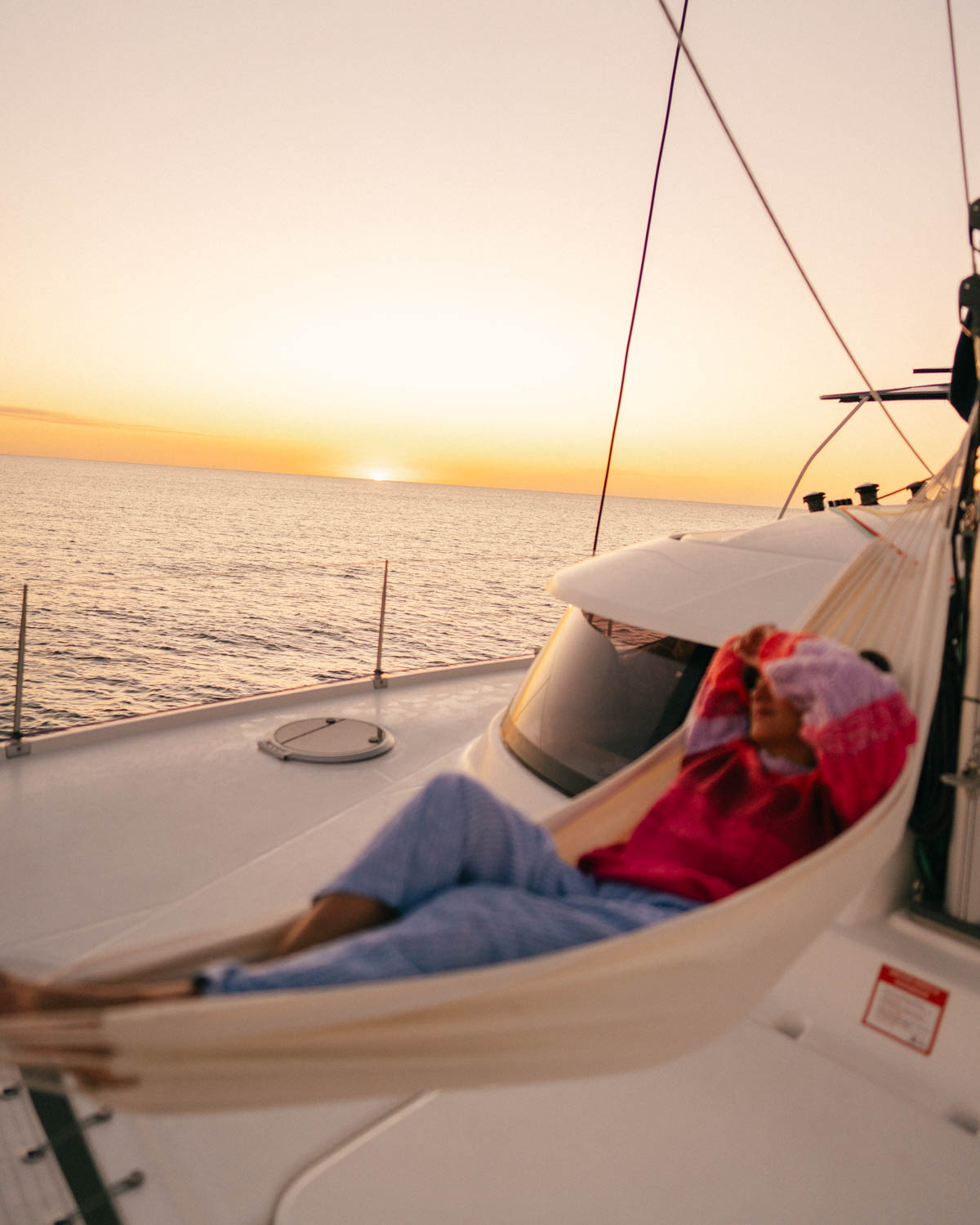 Sunsets onboard Sweet Escape charters on Fraser Island