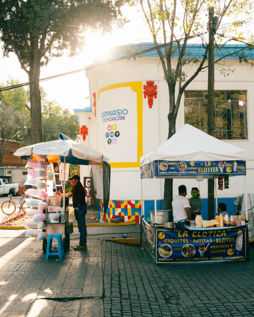 street vendors Cóyoacan mexico