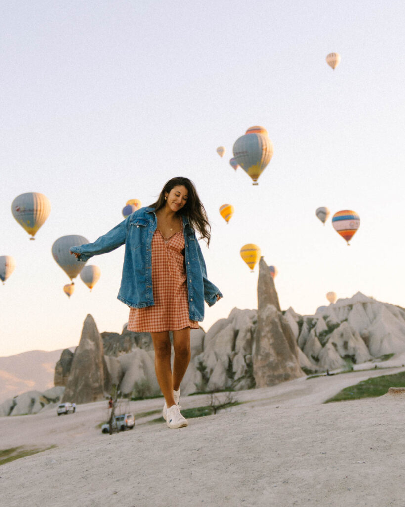 Hot air balloons launch site