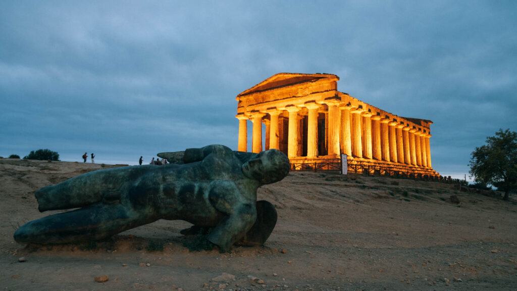 Valley of the temples in Agrigento Sicily 