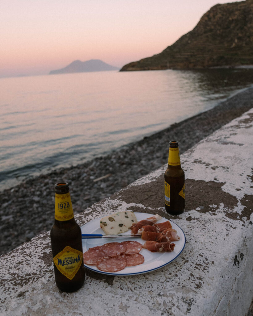 Sunset Picnic in Filicudi, Sicily. Best place to visit in Sicily
