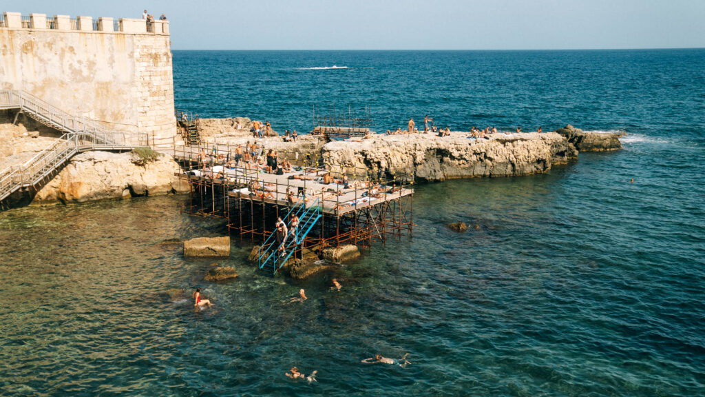 bathing pavillion in Origia Syracuse Sicily