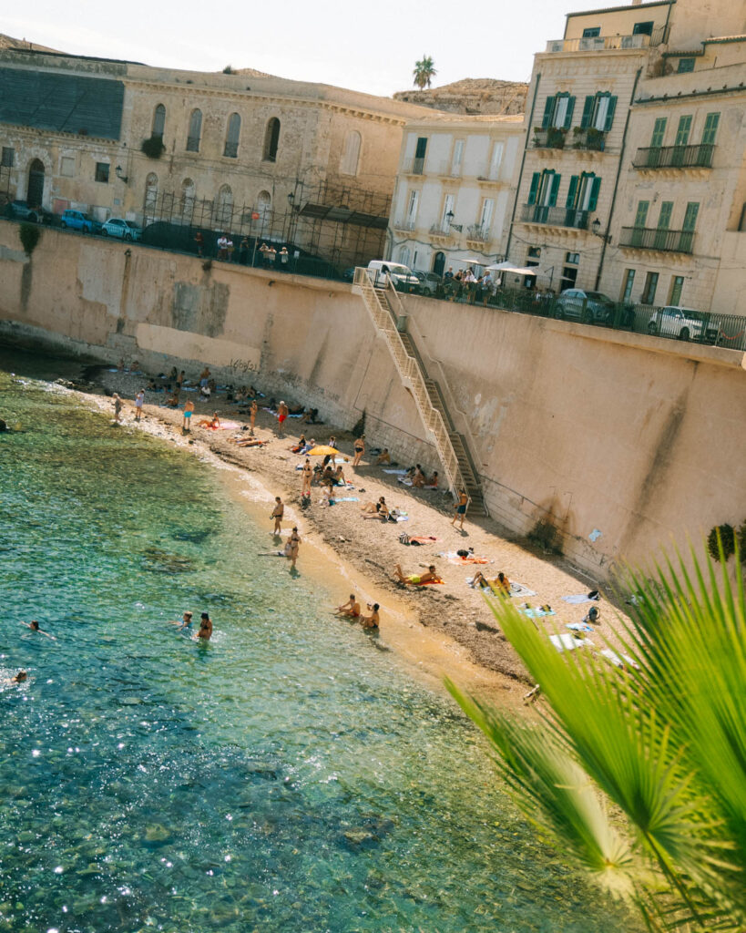 Beautiful beach in Syracuse, Sicily unmissable spot when visiting Sicily