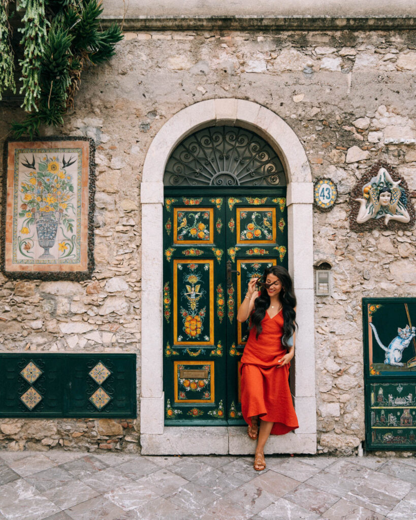 streets of taromina sicily