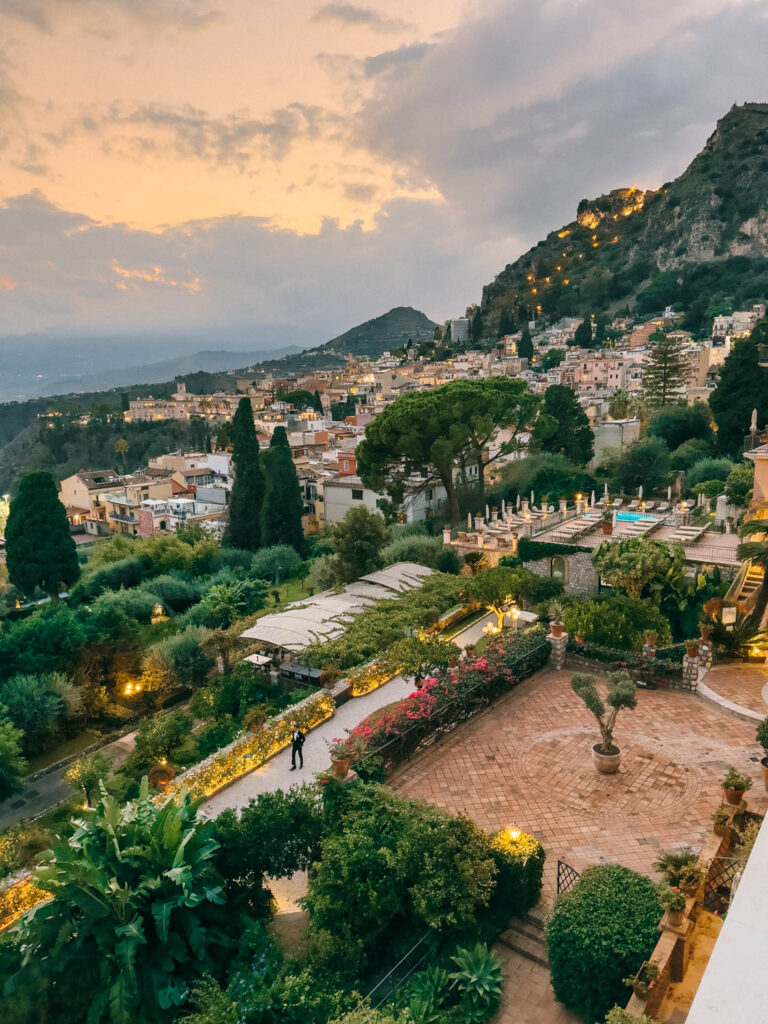 view from belmond taormina