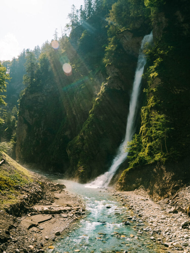 waterfall at Liechtensteinklamm Gorge