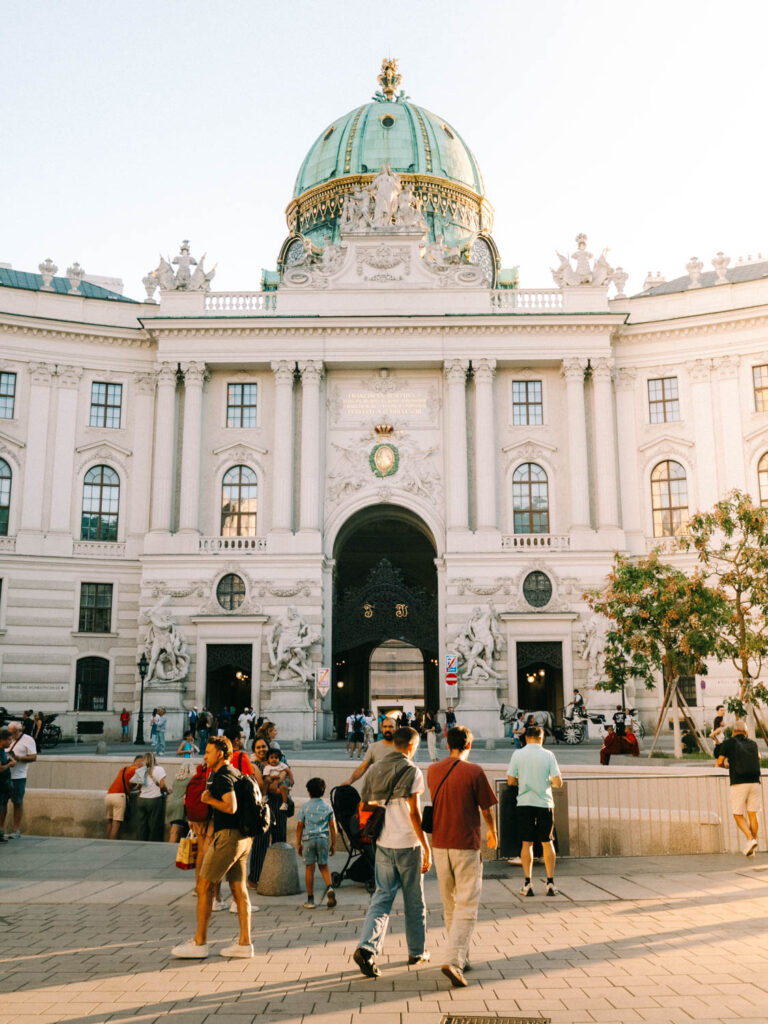 Michaelerplatz Vienna, at golden hour