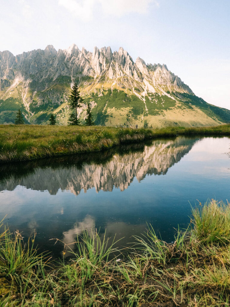 Spiegelsee am Hochkeil austria, Austrian alps view