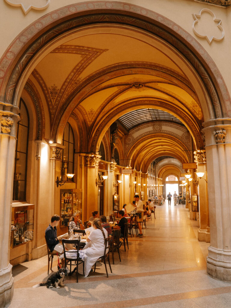 Ferstel Passage and Cafe central in Vienna Austria 