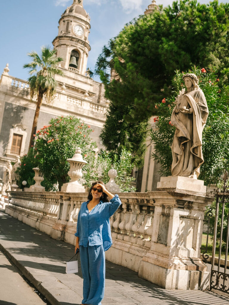 adriana maria in the streets of catania