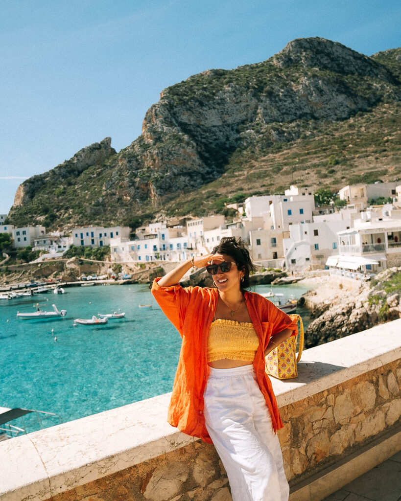 Adriana Maria on Levanzo island sicily